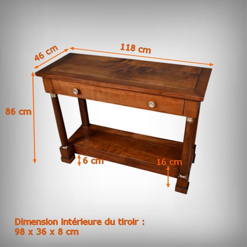 Cherrywood console, Empire style – Mid 19th century