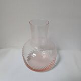 Pink glass vase
