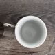 Set of 2 vintage porcelain cups with silver metal stand