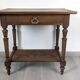 Napoleon III style writing table in oak, turned legs