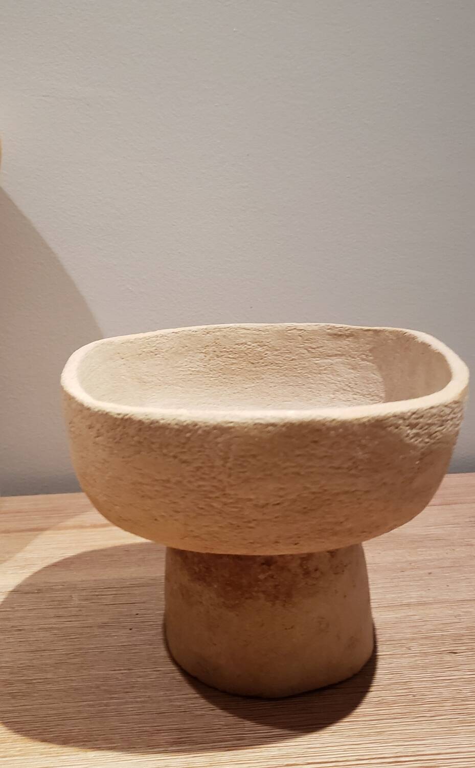 Chamotte stoneware cup