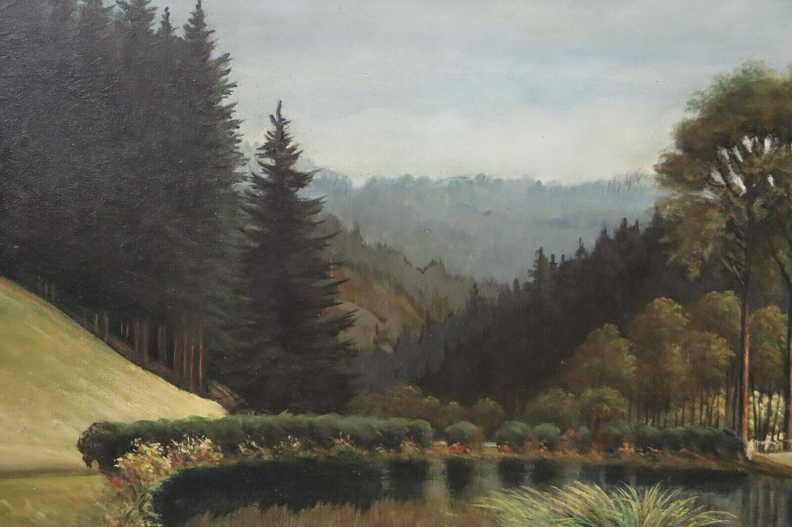 Painting Signed Landscape Oil Painting
