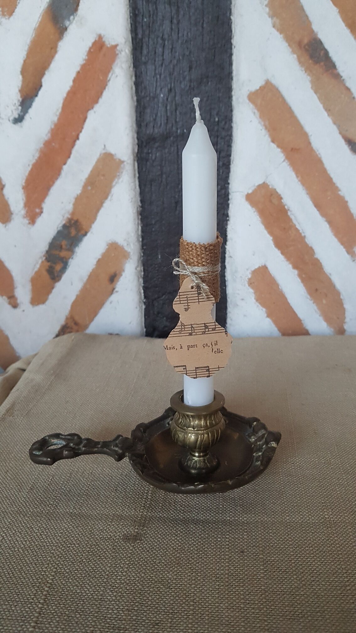 Candlestick candlestick bronze