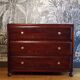 Vintage 3-drawer chest of drawers in dark wood