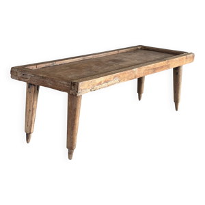 Table basse pieds fuselés - teck