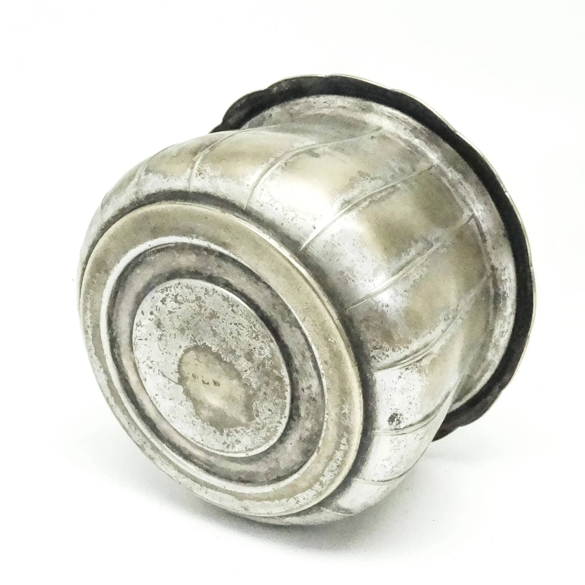 Sugar bowl, eclecticism, silver-plated brass, WMF, Germany, early 20th century