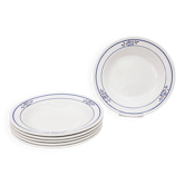 6 soup plates 1940s/50s