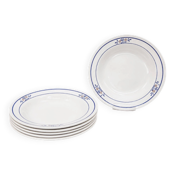 6 soup plates 1940s/50s