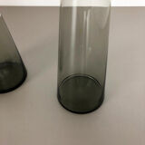 1960s set of 2 turmalin vases by Wilhelm Wagenfeld for WMF, Germany