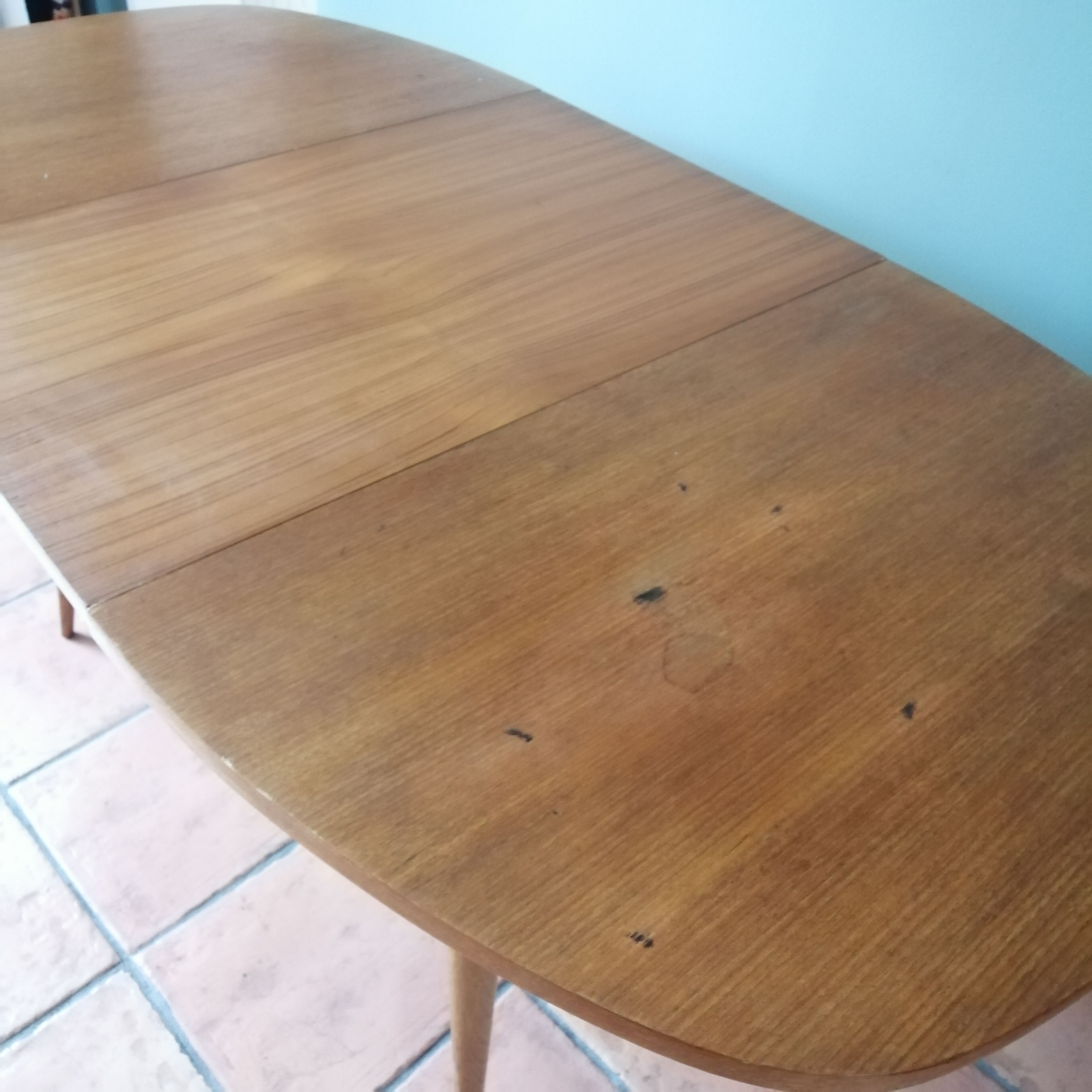 Scandinavian retractable table  60s