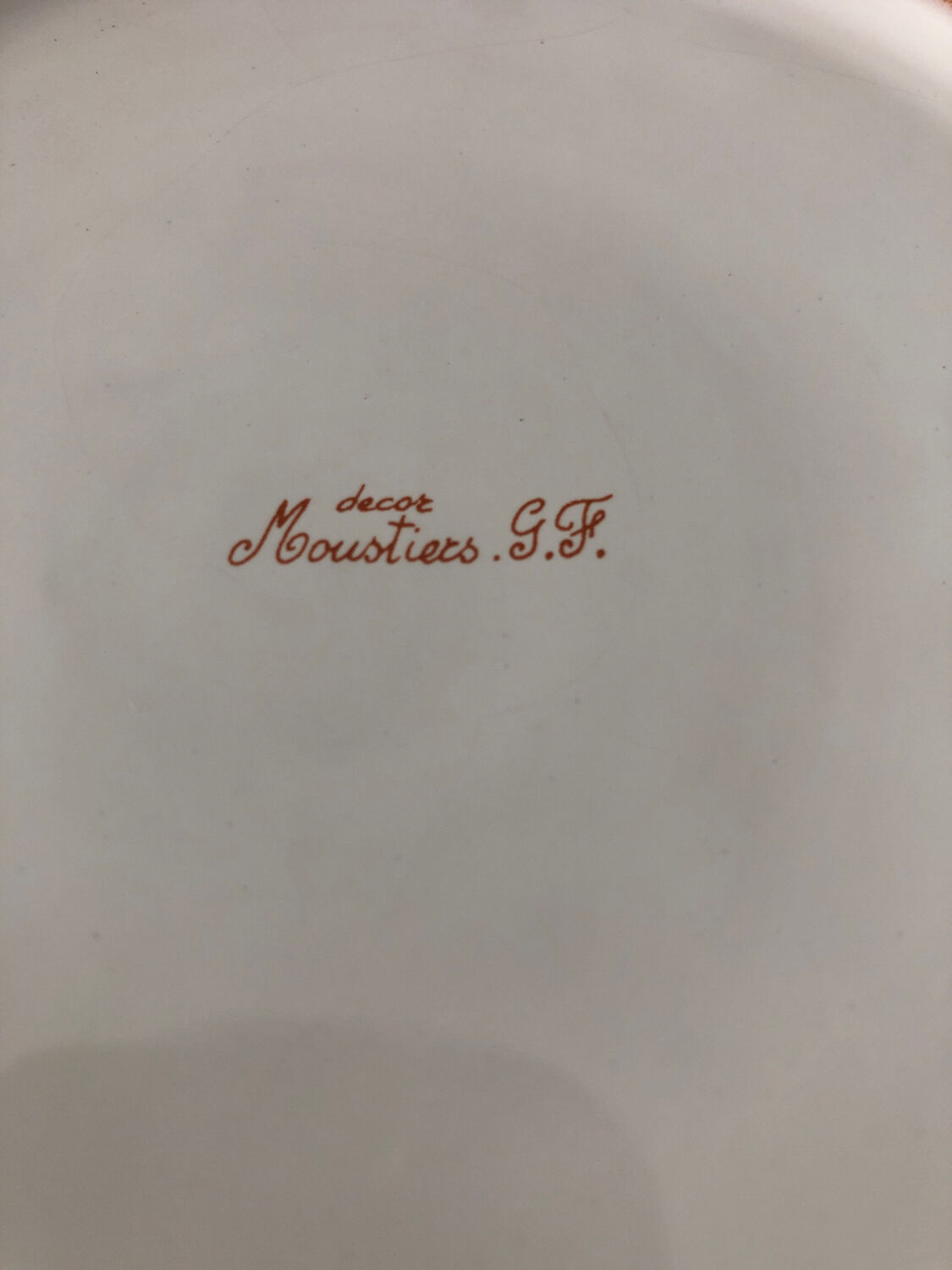 Moustiers ceramic plate