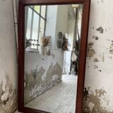 Late 19th XL wooden mirror