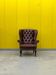 Traditional English Wingback Chesterfield Leather Armchair