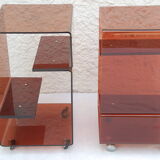 Michel Dumas bedside tables from the 70s