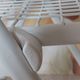 Set of 3 vintage white lacquered metal folding chairs Talin (Italy 70s)
