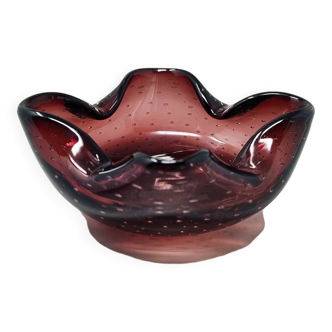 1960s Gorgeous Ashtray or Catchall by Flavio Poli for Seguso. Made in Italy