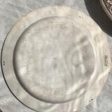 Set of 3 talking plates in Montereau earthenware "Louis Lebeuf Montereau"