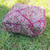 Moroccan carpet pouf