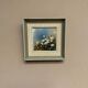 Mid-Century Oil on Panel “Flowers” by G. Sigrand, Vintage & Framed 24 × 24 cm