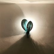 Italian Hollywood Regency Metal Wall Lamp