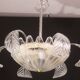 Charming Art Decò, Barovier & Toso Chandelier, Murano Glass, 1950s