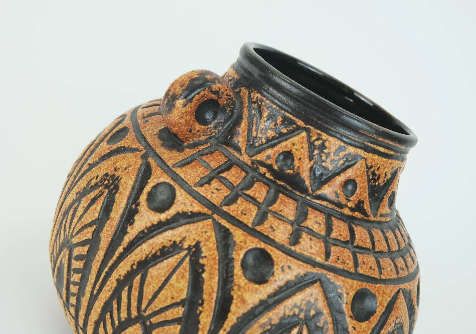 Mid century vase jasba model n 312 11 20 abstract decor