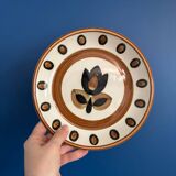 Set of 8 vintage Boch La Louviere soup plates, 1970s, kimono model