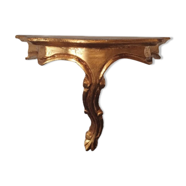 Console murale dorée style Louis XV