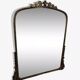 Large gilded mirror with pediment