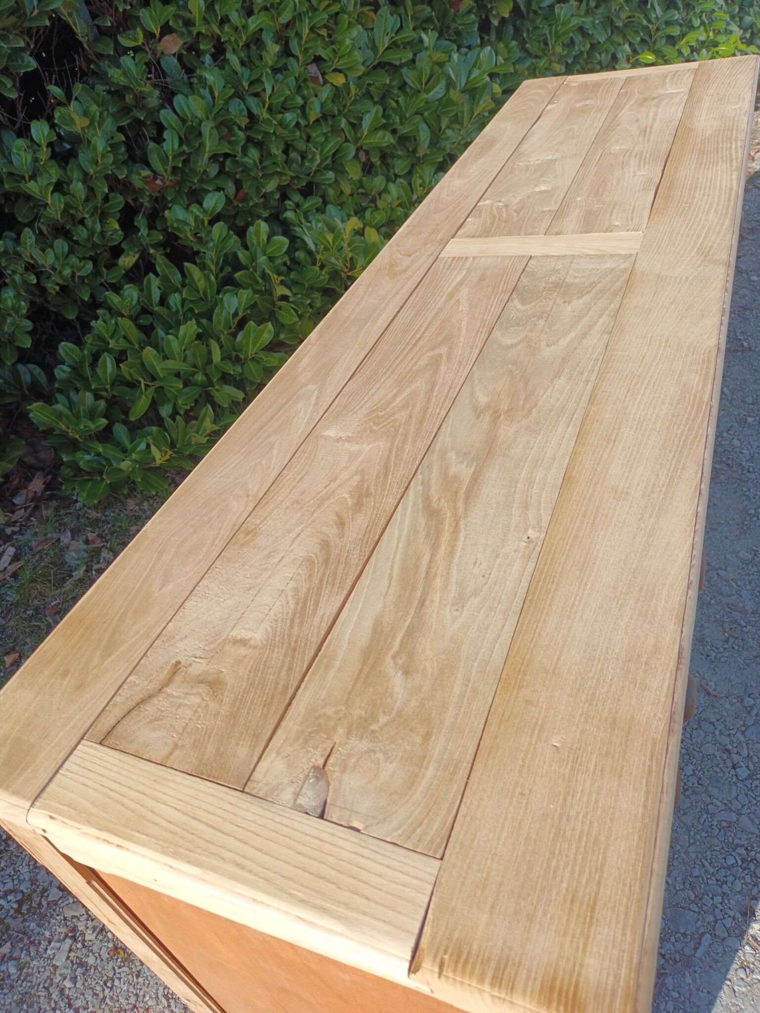 Comptoir de commerce  6 tiroirs en châtaignier