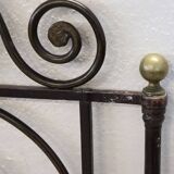 Pair Of Antique Headboards In Wrought Iron, Italy Early 19th Century