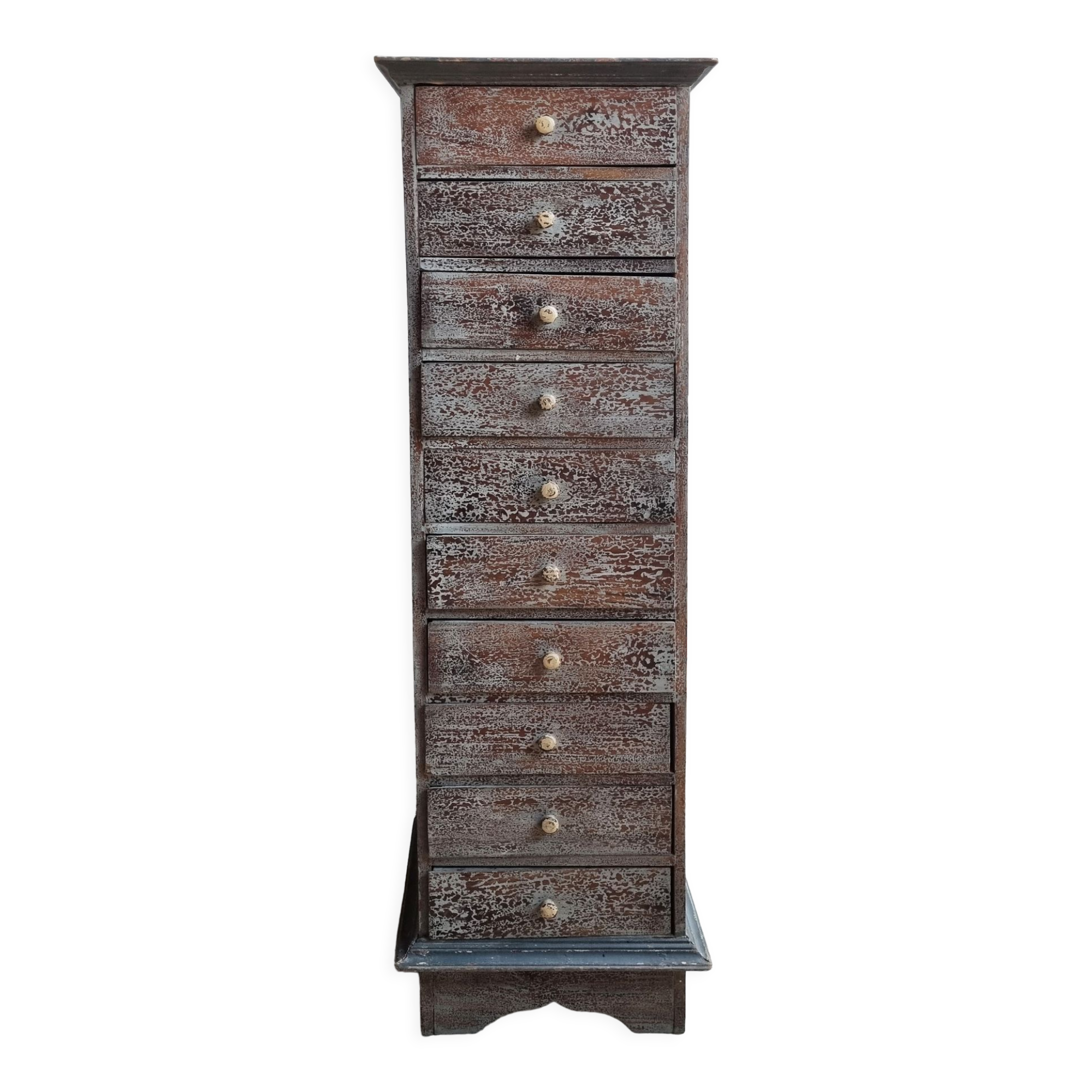 Column with workshop drawers, wooden, vintage, 50s