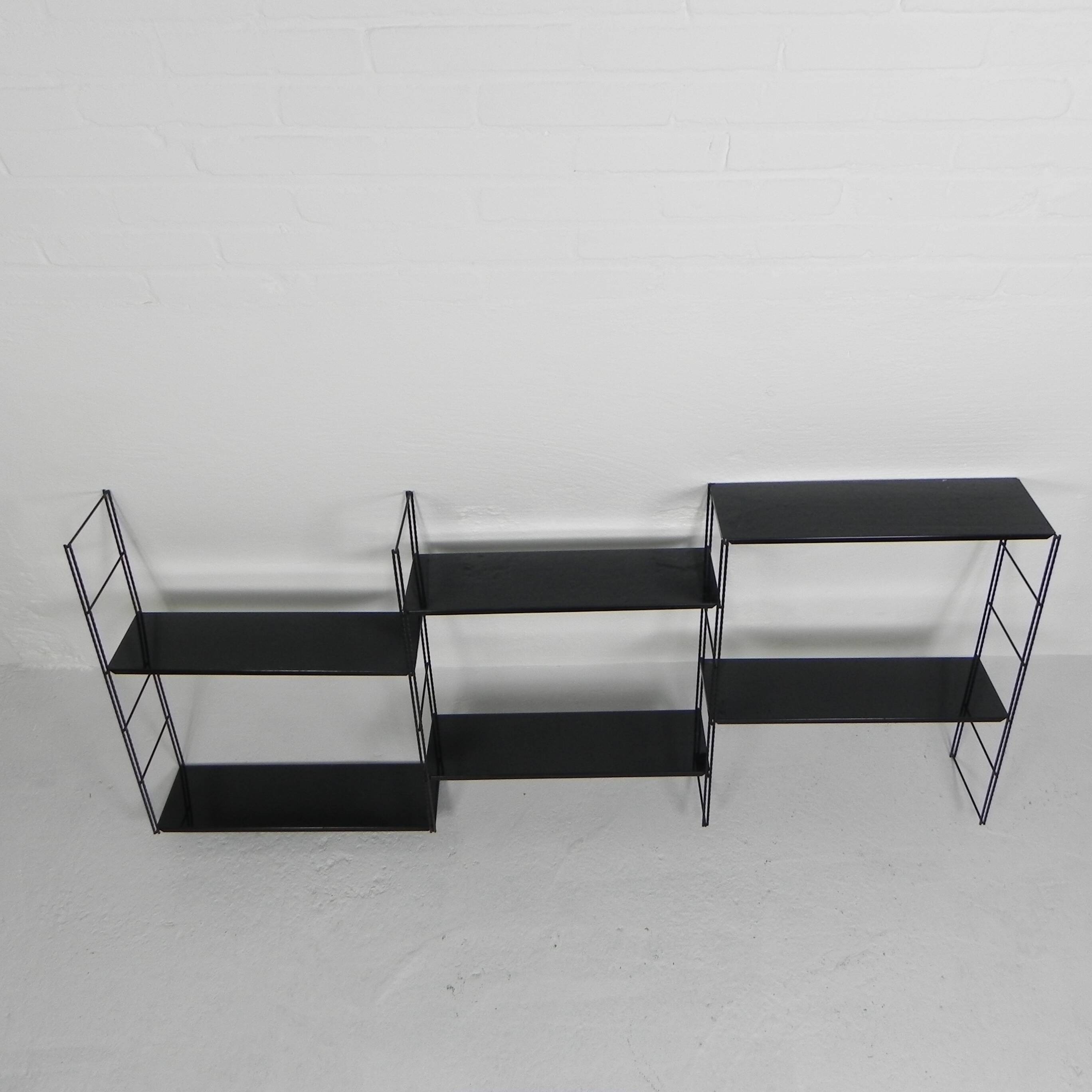 Vintage modular wall rack, wall unit, 1960s