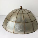 Mother-of-pearl and brass ceiling light