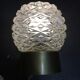 Molded glass wall lamp