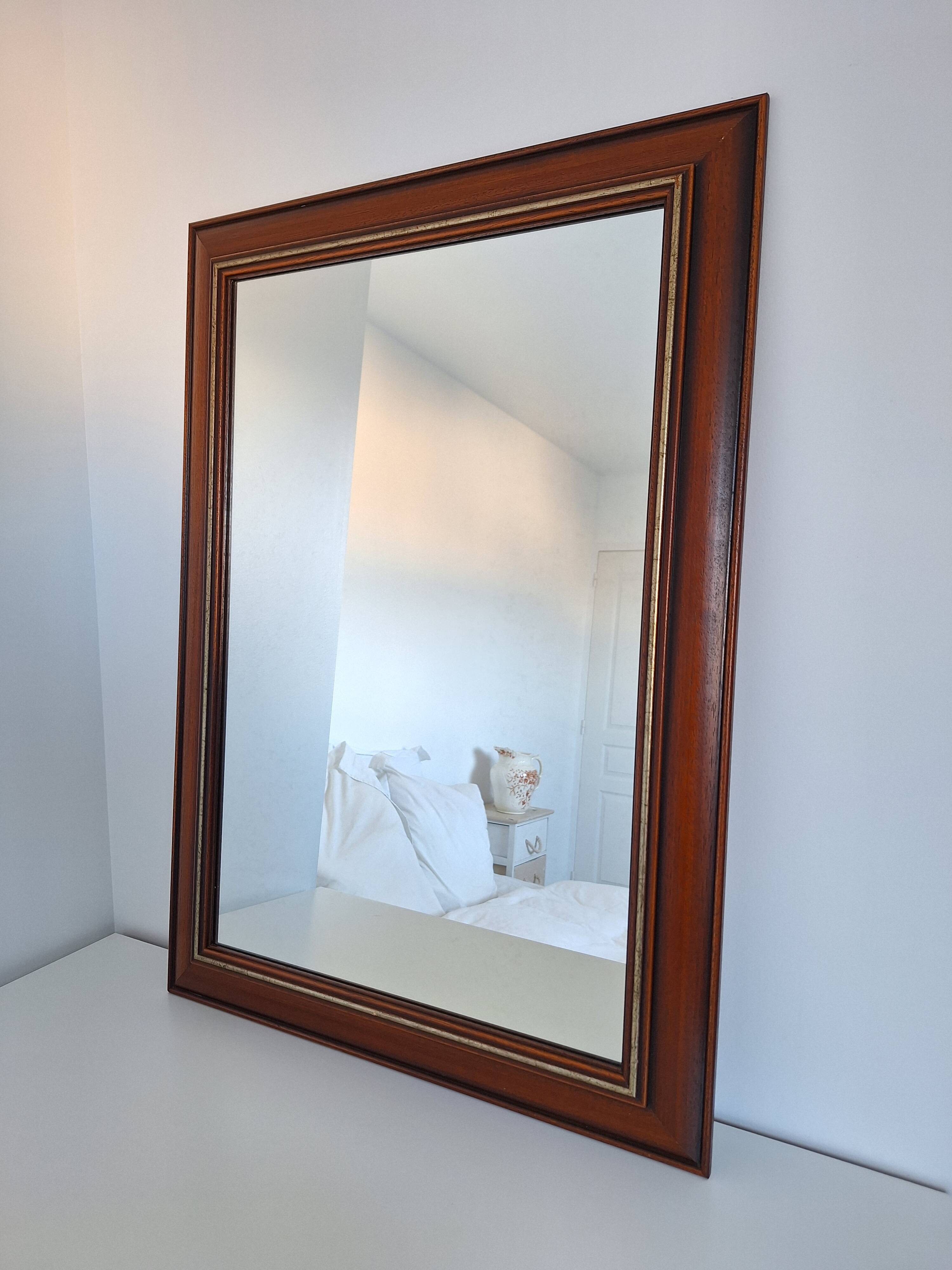 Vintage wooden mirror