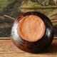 Raw double-neck vase, flame-formed ceramic, monogram JA, 1950s-60s.