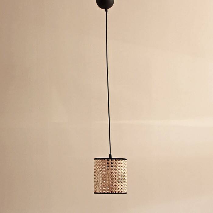 Handcrafted woven bamboo pendant light
