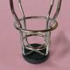 Vintage bar stool in black skai and chrome metal