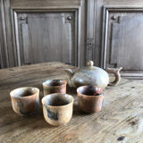 Polished stone tea set