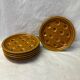 Set of 6 snail ceramic plates