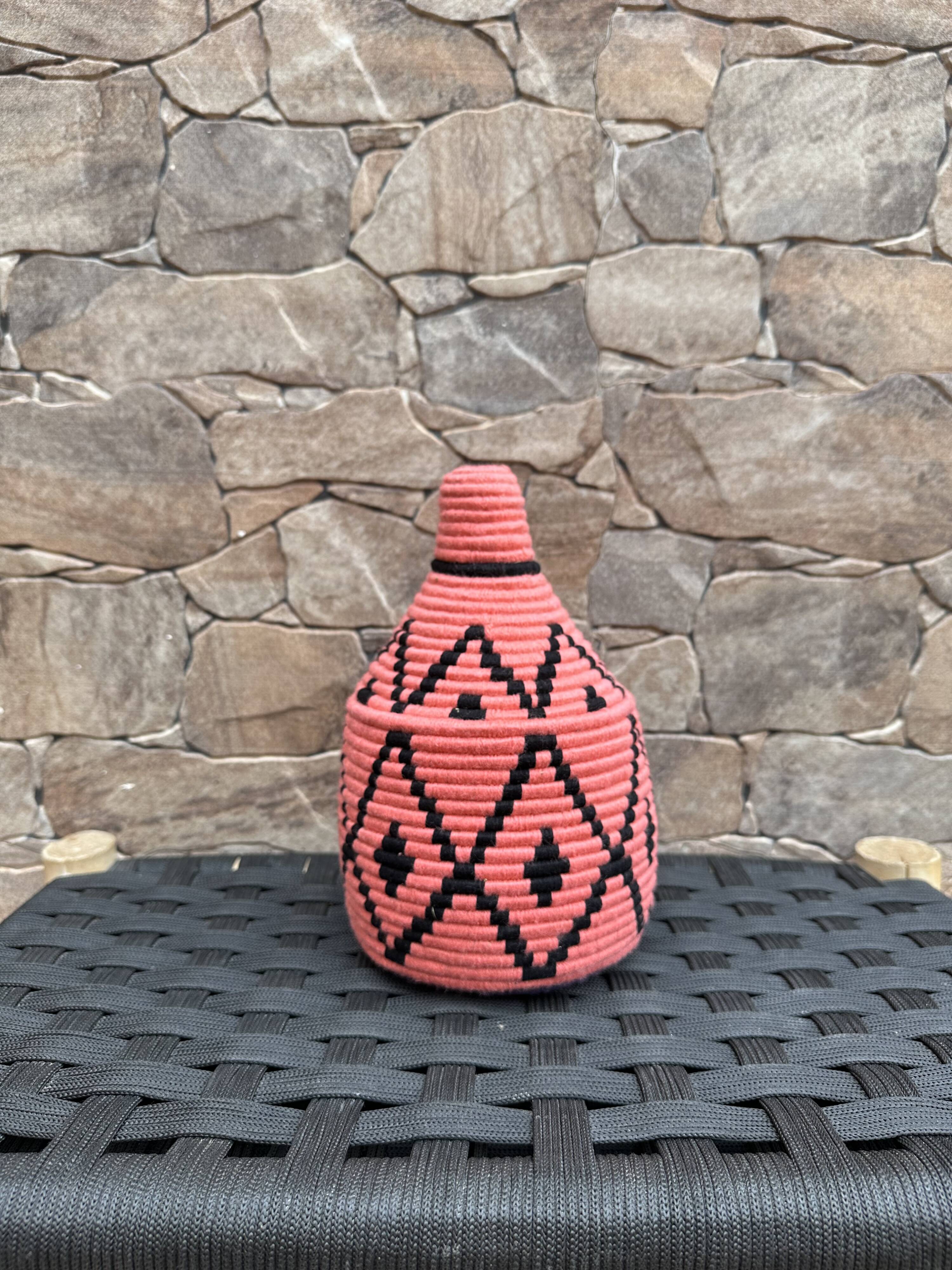 handmade, Moroccan basket, African basket, woven bowl, wall basket.