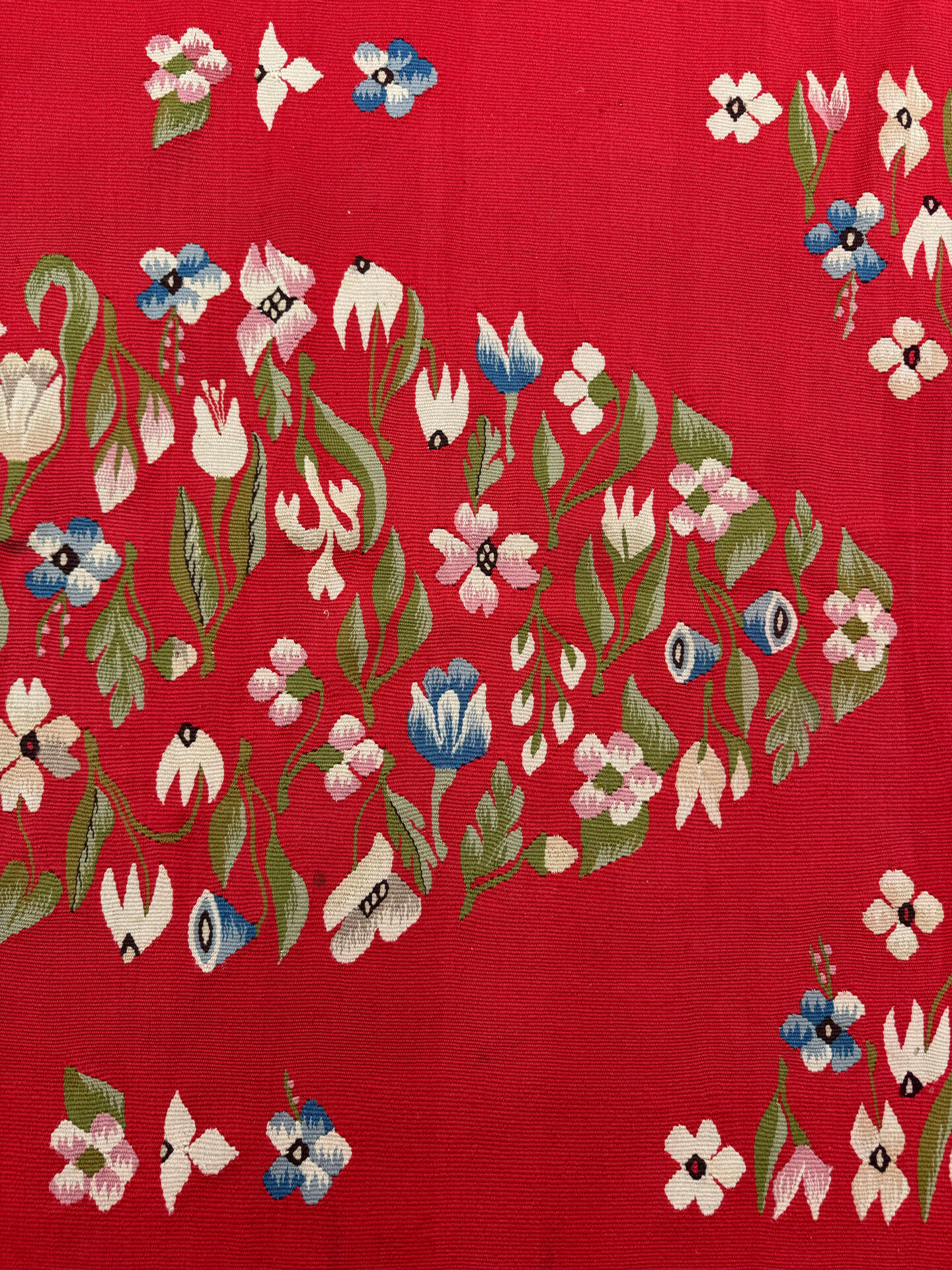 Romanian kilim rug from the 1950s