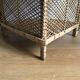 Large rattan corner shelf in Emmanuelle style