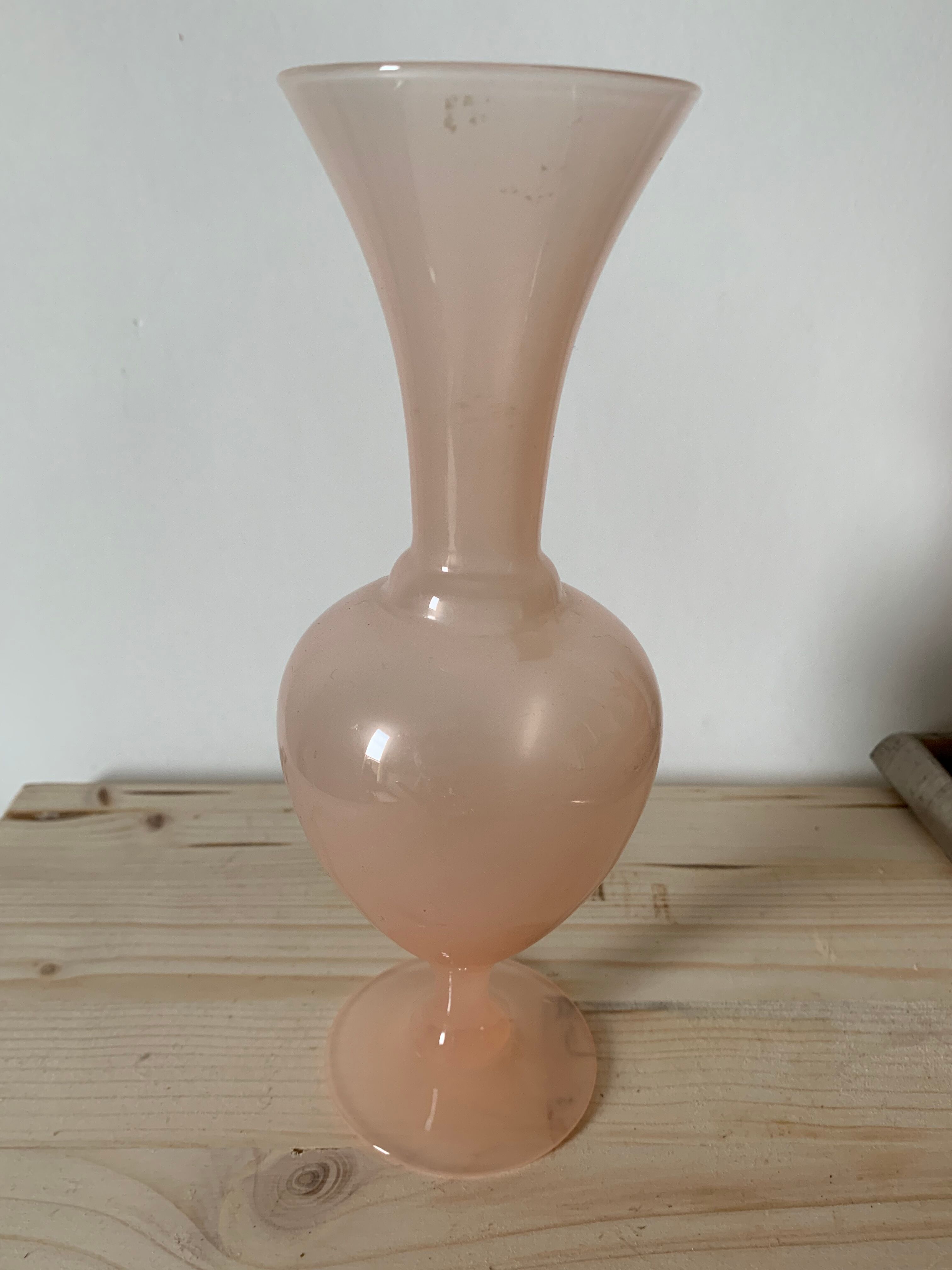 Pink opaline vase