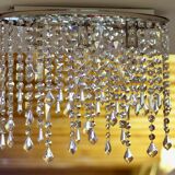 Minimalist glass fringe ceiling light