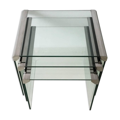 Ensemble de trois tables gigognes T35 de Galotti & Radice 1975