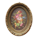Small vintage flower painting
