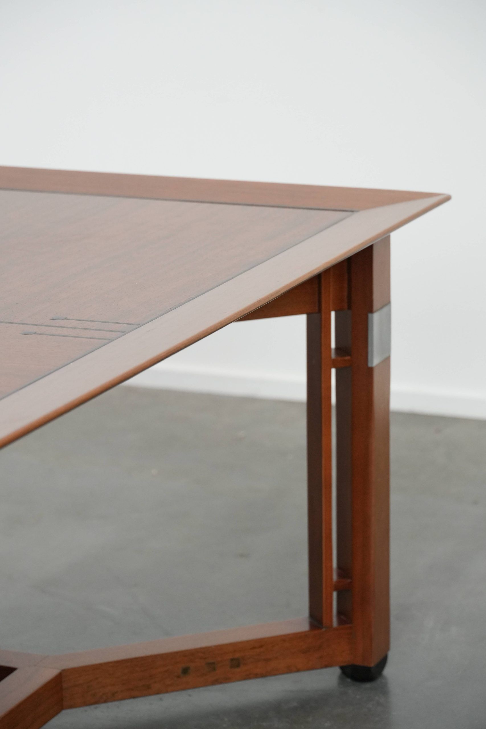 Beautiful and luxurious large square Art Deco design coffee table