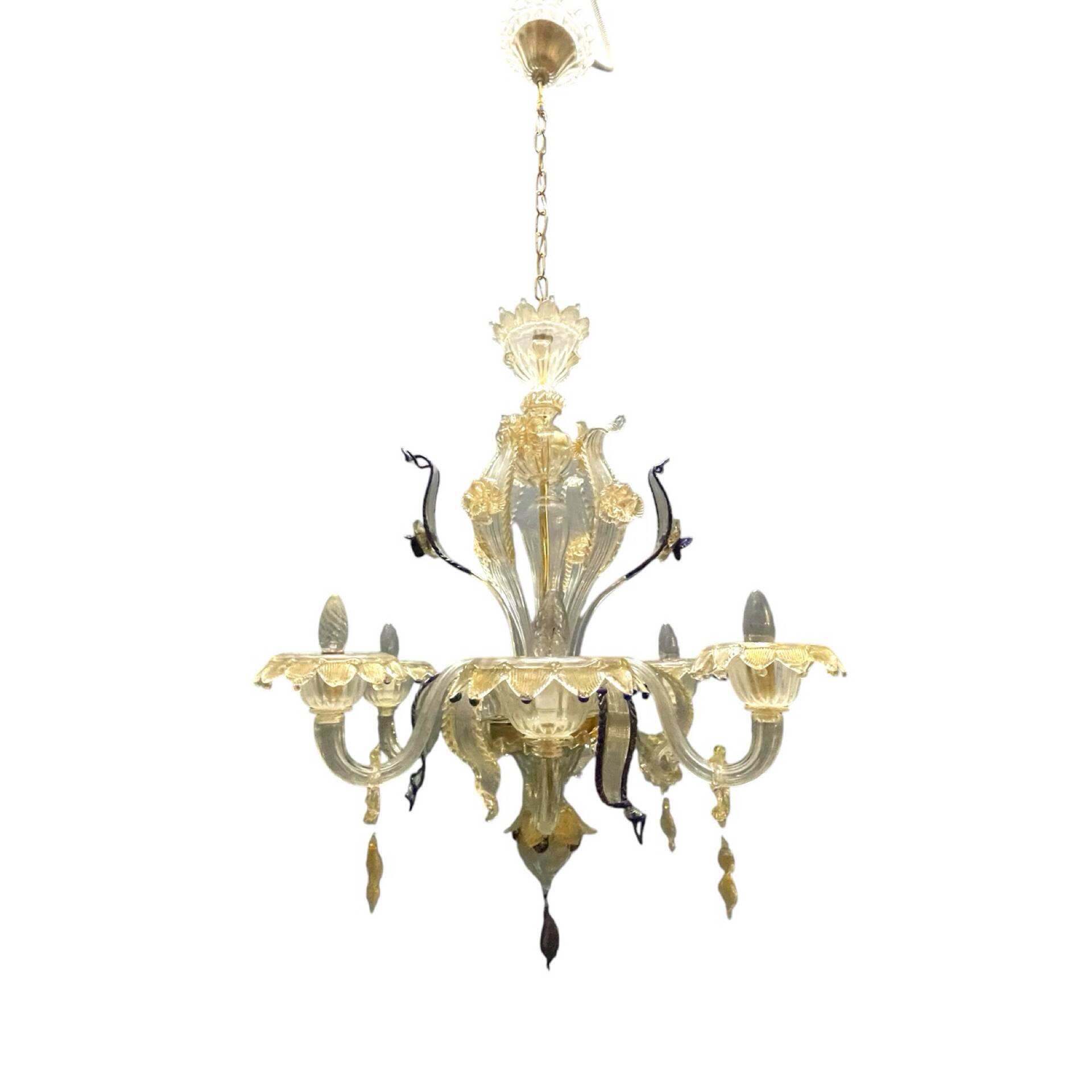 Venetian Murano Glass Chandelier 1960’s 
